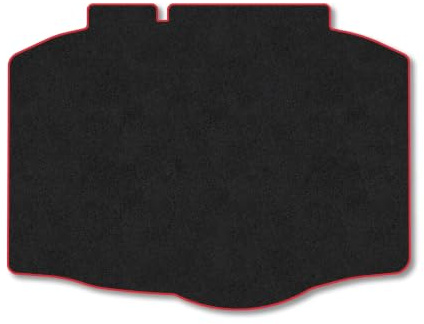 Seat Ibiza (2017+) [Hatchback] Carpet Boot Mat | Red Edge Trim Tailored Fit Boot Liner Full Coverage Protection Accessories Easy Clean Anti Slip Made in the UK