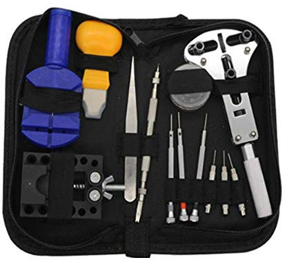 Watch Repair Kit,Watch Battery Replacement and Link Remover Tool with Carrying Case,Watch Case Opener Spring Bar Tools for Repairing Various Watches
