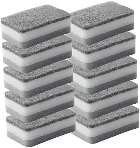 COLLBATH 10stücke Wiederverwendbarer Geschirrschwamm Für Küche Wasseraufnahmestarker Scheuerschwamm Zum Reinigen Von Geschirr Töpfen Und Pfannen