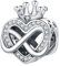 PANPOKI 925 Sterling Silber Charms Anhänger für Armband Charm Liebe ausdrücken Bead Charms Armband für Damen Pendant, Kompatibel mit Europäischen Armbändern (Liebeskrone Charms)