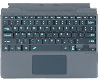 Seagtigau QWERTY Layout Tastatur für Microsoft Surface Pro 11,Pro 10,Pro 9,Pro 8,Pro X,13 Zoll, Bluetooch Type Cover mit Multi-Touch Trackpad, Hintergrundbeleuchtung, Ultra Silm (Grau)