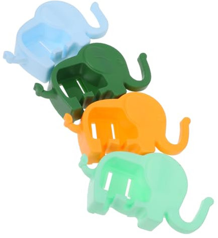 KONTONTY Zahnbürstenhalter Elefant Wandmontage Ohne Bohren Badezimmer-Organizer Aufbewahrungsregal Für Zahnbürsten