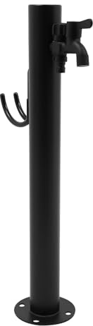 Robinet de colonne d'eau noire, robinet de colonne d'eau de jardin vertical, robinet de colonne d'eau de jardin pour horticulture, cours, jardins 60 cm