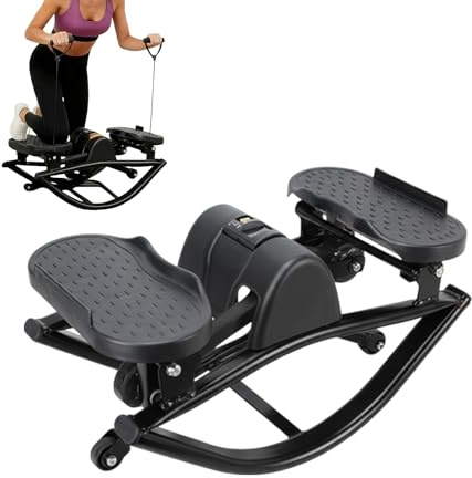 Hitburu Trainingsstepper, Tragbares Fitnessgerät, Seitlicher Balance-Trainer Workout, Für Knie Gelenke Beine Bauch Zu Hause Im Büro
