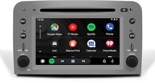 Radio touch screen da 6,2 per Alfa Romeo 147 GT, Apple CarPlay, Android Auto, Android 14 Navigation, WiFi, supporto telecamera di backup, Netflix, Spotify (64 GB)