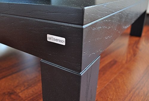Carl Svensson Design Couchtisch Tisch V-470H Schwarz Milchglas