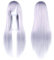 Fouriding 31 Silver Gray Women's Long Straight Cosplay Party Wigs Hairpieces Hair Cap Lolita Style Anime Wig
