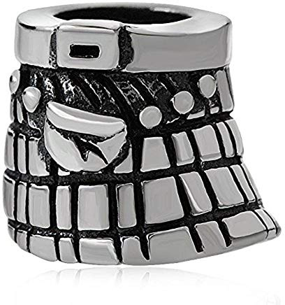 Charm-Anhänger mit Schottland-Rock, 925er Sterlingsilber, Symbol für britische und englische Charm-Armbänder (Pandora)
