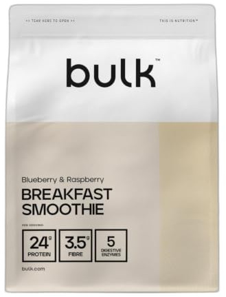 Bulk Smoothie petit déjeuner, Myrtille Framboise, 500 g, 8 Portions | 8 Portions