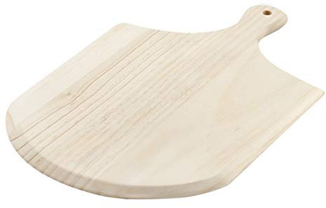 Kanuk Outdoor Pizzaschaufel - 41 x 25 cm - Schnittfest - Hochwertiges helles Holz - Pizzaschieber - Pizzabrett - Holzschieber - Pizzaschaufel - Flammkuchenbrett