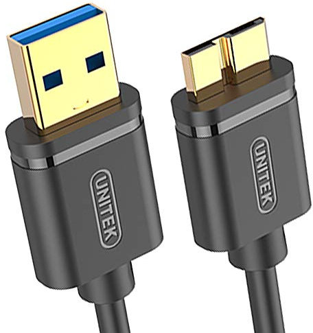 UNITEK USB Micro USB 3.1 Gen 1 Kabel 1M | 5 Gbit/s Schnellen Datenaustausch, USB HDD, Datenkabel, Ladekabel, USB A Stecker auf Micro B Stecker, Schwarz
