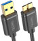 UNITEK Cable USB 3.1 Gen 1, 1 m, 5 Gbit/s, Negro, USB A a Micro B, para transferencia rápida de datos y carga, compatible con discos duros, smartphones y tablets