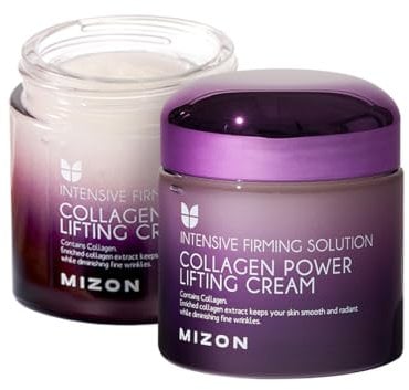 Mizon Crema Power Lifting al Collagene (75 ml) Idratante Intensiva con 75% di Estratto di Collagene Marino, Cosmetica Coreana