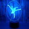 KINGCOO 3D Illusion Tischlampe Nachtlampe, LED 7 Farben ändern Touch Schreibtischlampe Nachtlichter Schlummerleuchten für Kinder Familie Dekoration Valentinstag Geburtstags Geschenk (Ballerina-1)