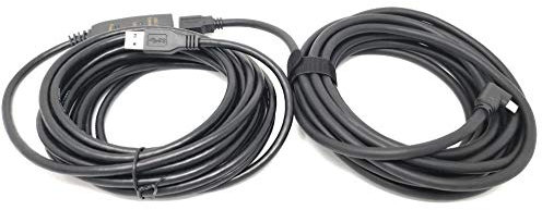 TNE 32ft/10M Link Cable for Oculus Quest 2/Quest 3 Steam VR Gaming and Charging | 16ft Angled Gen 1 Type C USB3.2 to USB Type A Power Cord+16ft Active Repeater Extension 3.0 Cable (32ft/10M)