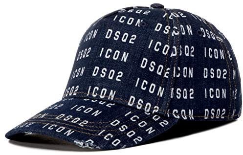 DSQUARED2 EZCR007023 Herren Blau Baumwolle Hut