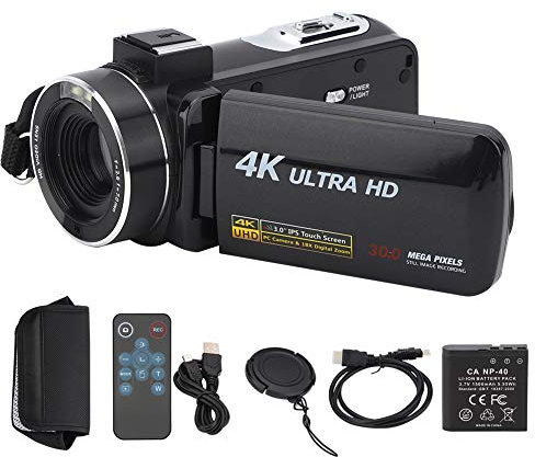 camera 4k camera 4k Videocamera digitale, videocamera 4K anti-vibrazioni Videocamere Videocamere Video digitale ad alta definizione Zoom 18X IPS da 3 pollici Touchscreen adatto pe