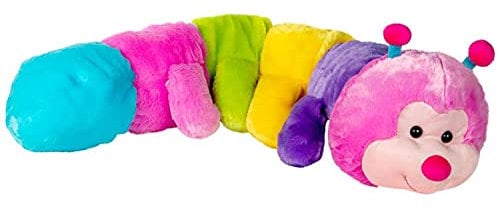 Spiel AG Mega Plüschtier Raupe riesiger Kuschelfreund 100 cm, Bunt