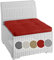 sunnypillow Gartenkissen Sitzkissen für Gartenmöbel Rattanmöbel | Outdoor/Indoor | 70x70x10 cm | Rot| Dicke 10cm | Polsterauflagen Sitzauflage für Rattansessel
