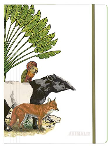 Clairefontaine 115997C - Animalis, Sammelmappe mit Gummizugverschluß, DIN A4+ 24x32 cm, 1 Stück