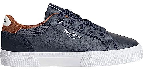 Pepe Jeans Kenton Court B Sneaker, Blue (Navy), 37 EU