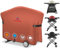 Comnova - Copertura per barbecue Weber Q Grill sul carrello – 7112 Copertura per barbecue Weber Q3000/Q300/Q2000/Q200 con supporto portatile, 600D resistente e impermeabile per Weber Q3200, 3000, 320,
