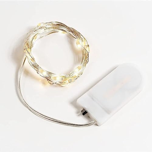 Generico 40 LUCI Mini LED a Batteria con Filo modellabile 4 Metri da Decorazione