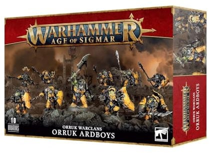 Warhammer AoS - Ironjawz Orruk Ardboys, Black
