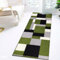 PHP Door Mats - Runner Rug Carpet Mat for Every Season Bedroom Living Room Hallway Kitchen Front Door Entrance Décor (Green Black, 80 x 150 cm - Large Runner)