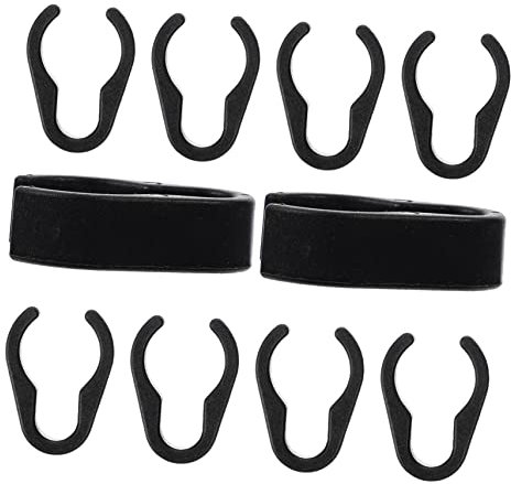 ibasenice 50pcs Flexible Mic Cable Clamps Mic Stand Clamp Strong Cable Clip for Home