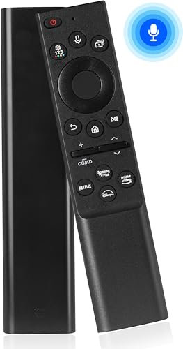 Universal Sprach Fernbedienung Kompatibel mit Samsung Smart-TV LCD LED UHD QLED 4K HDR TV mit Netflix, Prime Video Taste