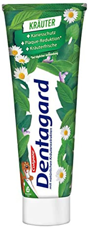 Dentagard Zahnpasta Original 75 ml – Zahnreinigung beseitigt Plaque, stärkt das Zahnfleisch und bekämpft Karies – erfrischender Geschmack mit Naturkräuter-Extrakten (Packung mit 6)