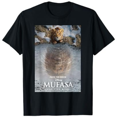 Disney Mufasa: The Lion King the Official Movie Poster Art T-Shirt