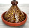 Marokkanische Tajine, Kochtopf, Gartopf, Schmortopf aus Marokko Glasiert, für 2-4 Personen, Original Tontopf handgetöpfert aus Marrakesch