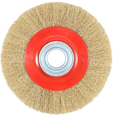 2 Stück Stahl-Flachdraht-Radbürsten AC88 Durchmesser 8 Zoll for Doppelschleifer-Poliermittel, Schmuck-Polierwerkzeug