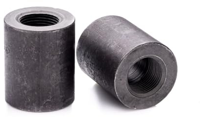 POLBERIS Mufa 1/2'' NPT A105 kl.6000 Stahl Gewindefitting Hochdruckkupplung Adapter Kegelgewinde NPT Schweißmuffe Gerade Kohlefitting Coupling