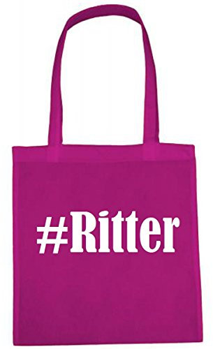 Reifen-Markt Tasche #Ritter Größe 38x42 Farbe Pink Druck Weiss