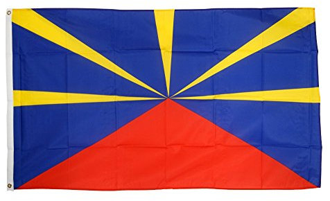 Digni Drapeau France Réunion - 90 x 150 cm Sticker Gratuit