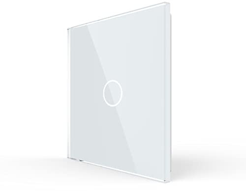 LIVOLO Glas Touch Lichtschalter Funkschalter Steckdosen Wechselschalter uvm in weiß (Nur Rahmen: VL-C7-C1-11)