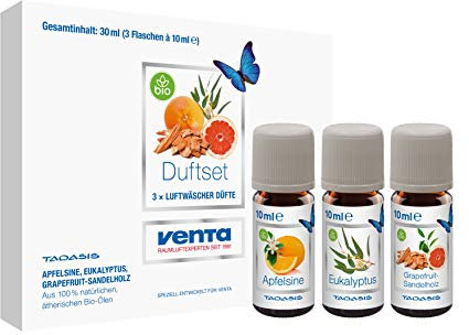 Venta 6044300 Bio-Duftset Exklusiv N°1 (Apfelsine, Eukalyptus, Grapefruit-Sandelholz), 1 natürliche ätherische Bio-Öle, 3 x 10 ml