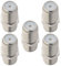 Boobrie Lot de 5 Connecteur F Femelle Femelle Connecteur Coaxial Fiche F Femelle Adaptateur d'Antenne TV Raccord F Femelle Femelle Connecteur de Prise F de Changeur de Genre de Joint de Coupleur