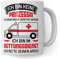 Tasse Rettungsdienst Sanitäterin, Rettungssanitäterin Kaffeebecher Notärztin Geschenk Frau Spruch, Krankenwagen Sanitäter Becher Geschenkidee