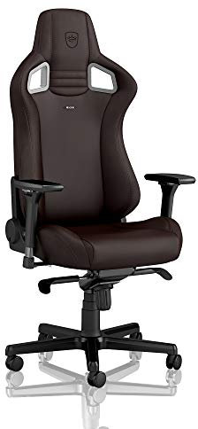 noblechairs Epic Gaming-Stuhl – PU-Hybrid-Leder – Java-Edition – bis zu 120 kg Benutzer – Lendenwirbelstütze – ergonomisch – Kissen enthalten – Heimbürostuhl – Computer-Schreibtischstuhl