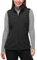 33,000ft Weste Damen Outdoor Leichte Softshell-Weste Ärmellose Jacke Winddichte Fleece Damenweste für Laufen Golf Wandern Schwarz 46