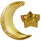 MagiDeal Ramadan Eid Mubarak Trays Platten, aus aus Dekorative Küche Obst Snack Tablett Party Favor Tisch Dekoration, Mond Sterne Goldene