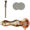 Weedness Glas-Pfeife Tricolor 3-teiliges Set – Tabakpfeife Pfeife Smoking Pipe Glaspfeife Zubehör Kickloch
