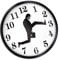 KKPLZZ Wanduhr Comedy-inspirierte Wanduhr, Ministry of Silly Walks Clock, Neuheit Kreative Wanduhr Silent Clock für Home Office Decor