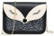 Hjkiopc Mädchenkette Minitasche,Kleine Mädchen rosa Kleine Tasche,Kleine Mädchenhandtasche,Mädchenhandtasche mit Großem Fassungsvermögen mit Abnehmbarer Kette(Fuchs-Schwarz)