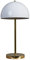 MiniSun | Contemporary Gold and White Dome Table Lamp | Table Lamps, Home Décor & Improvement Essential | Includes Bulb [3000K Warm White]