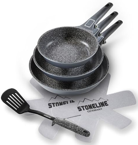 STONELINE Set di pentole Imagination PLUS, 3 pezzi, 20/24/28 cm,